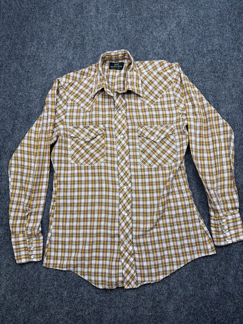 Vintage Sears Western Wear Pearl Snap Western Shirt Size Small